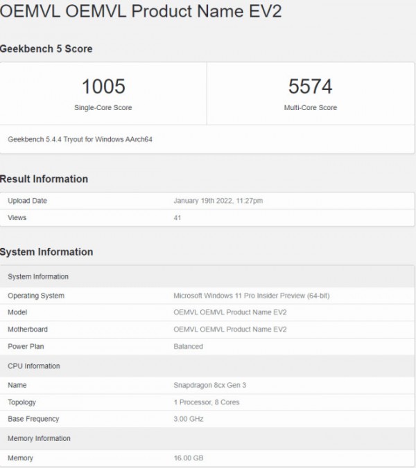 Microsoft readying a laptop with SD 8cx Gen 3, it