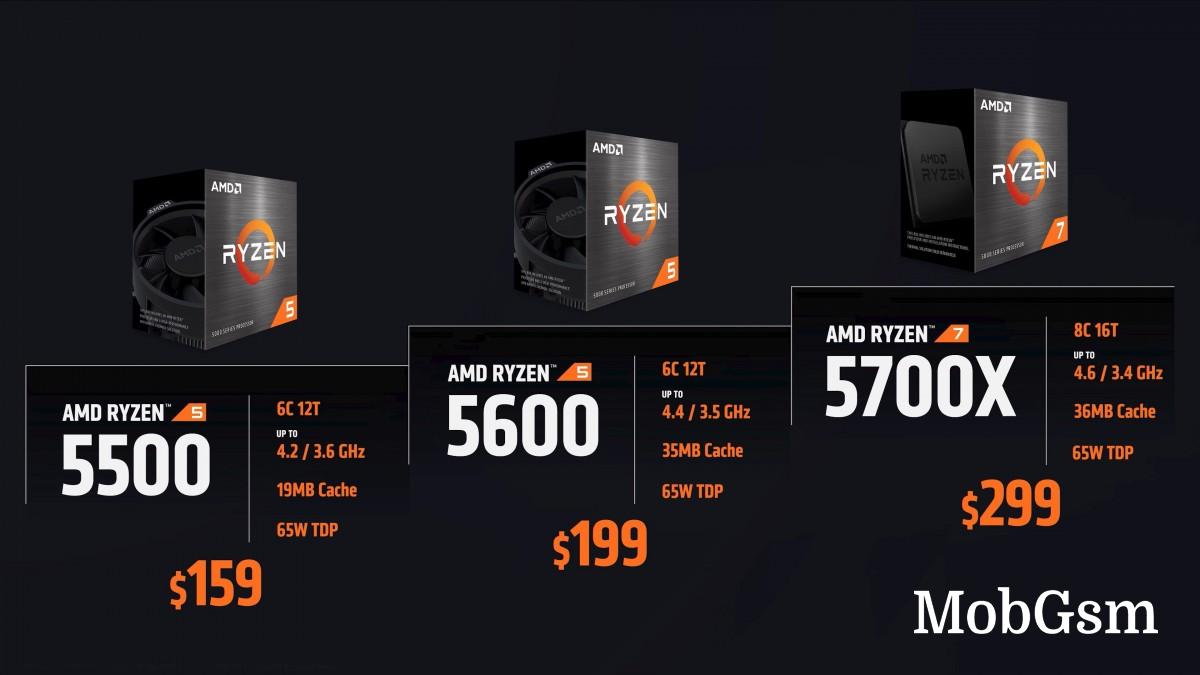 AMD announces new affordable Ryzen 5000 and 4000 series processors