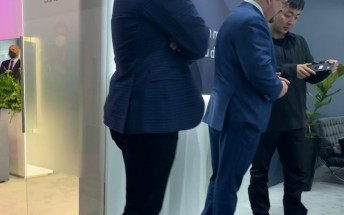 Spy photo shows Carl Pei and Cristiano Amon admiring a Nothing phone prototype