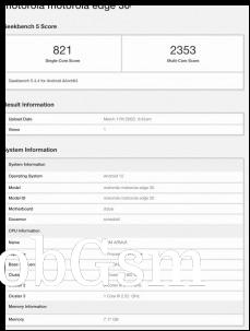 Motorola Edge 30 visits Geekbench (with Snapdragon 778G+)