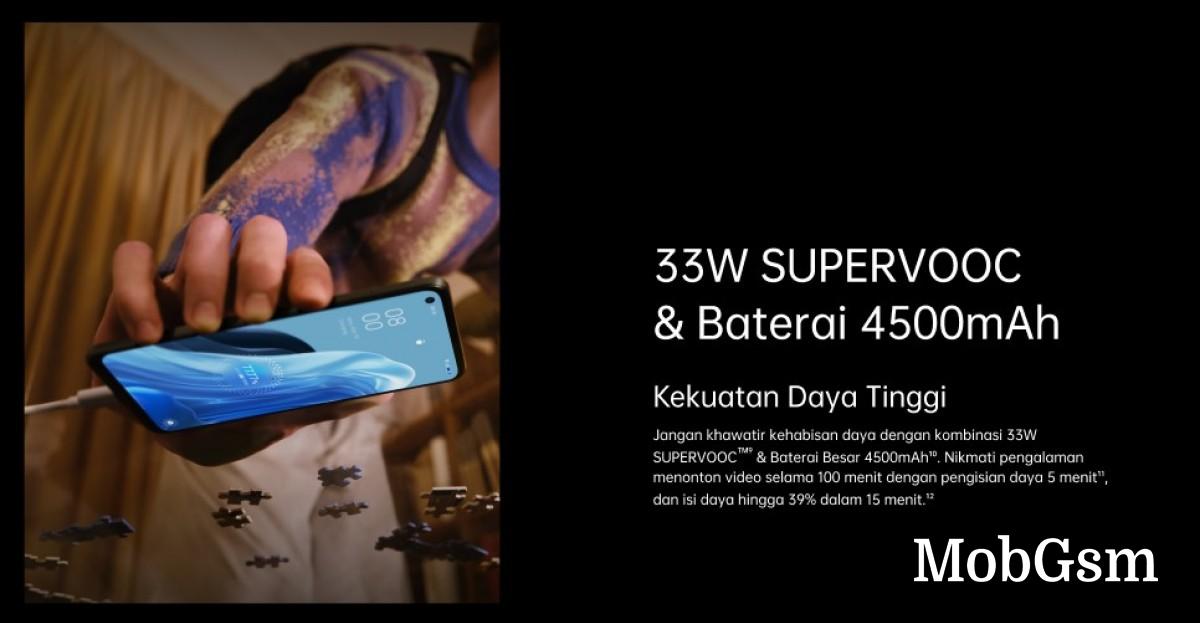 4,500 mAh battery with 33W fast charging (0-39% in 15 minutes)