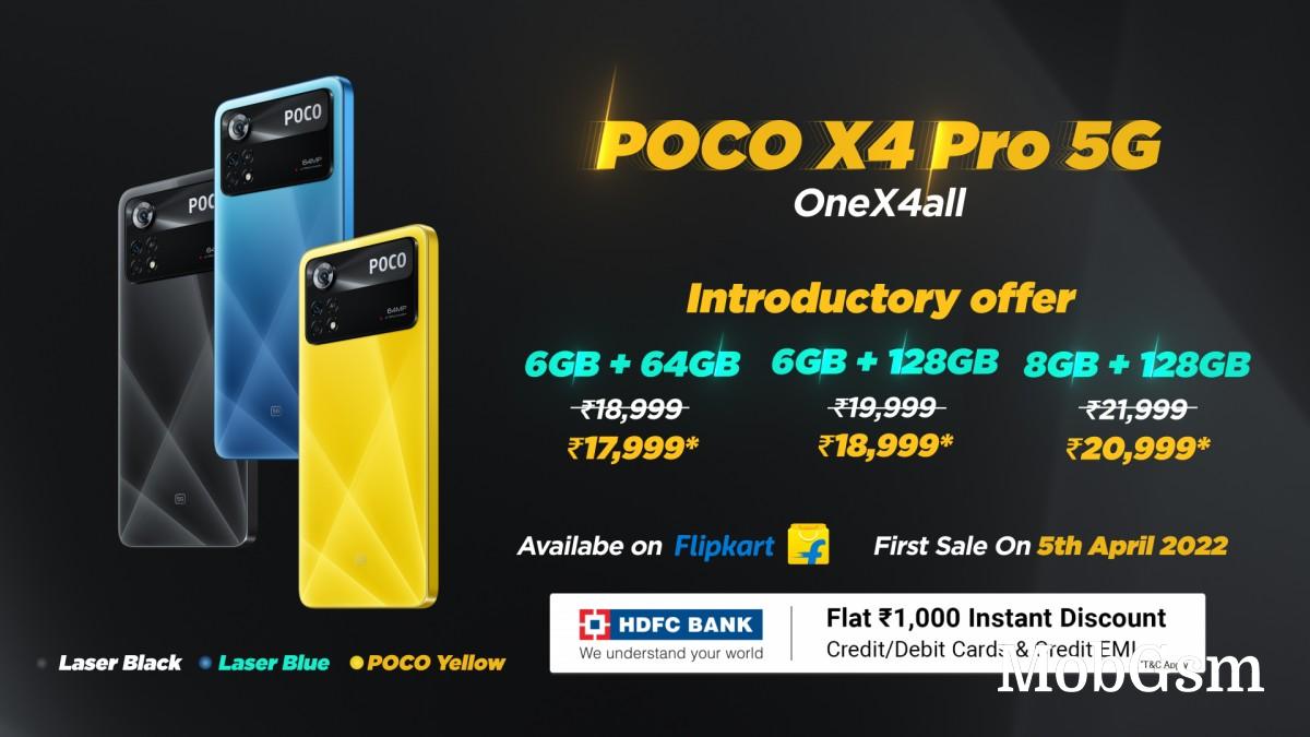 Poco X4 Pro hits India starting at INR 18,999