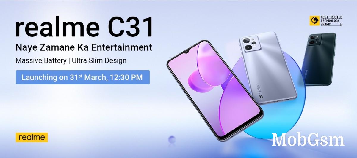 Realme C31 announced with a 6.5