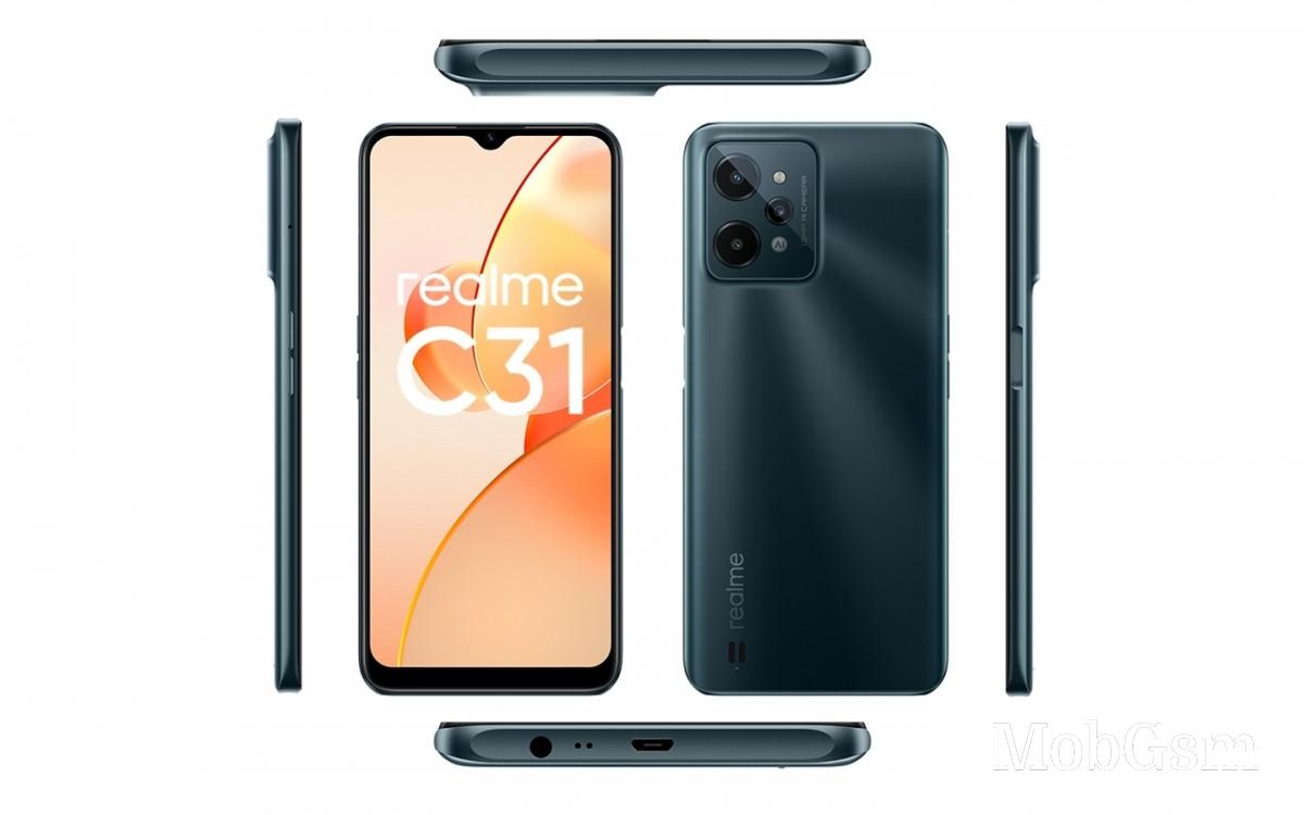 Realme C31 leaks with three cameras and a big battery