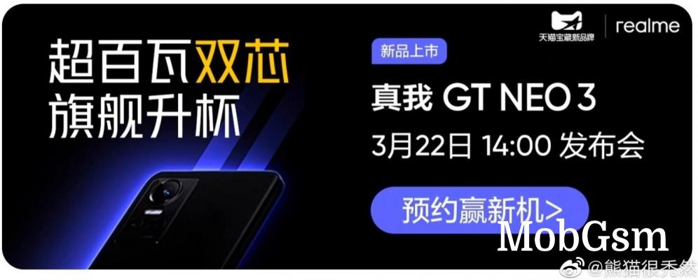 Realme GT Neo3 Le Mans version shown off in official poster