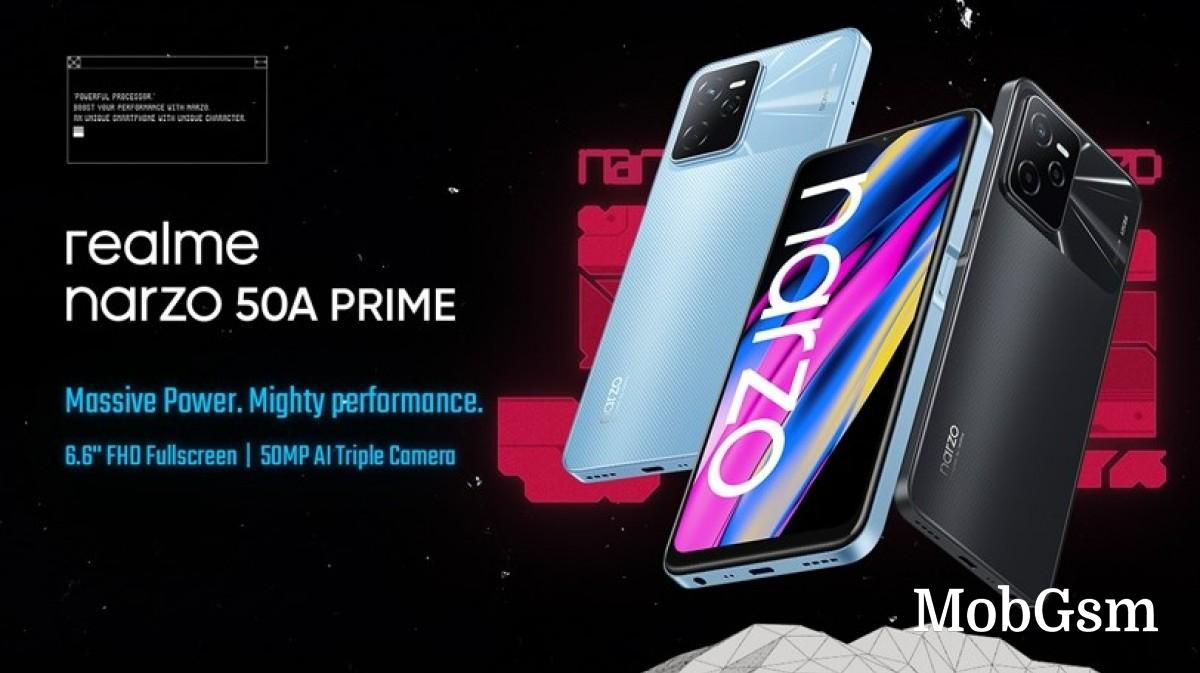 Realme Narzo 50A Prime is coming on March 22, design and key specs revealed