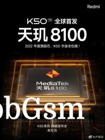 Redmi K50 Pro and a OnePlus incoming with Dimensity 8100