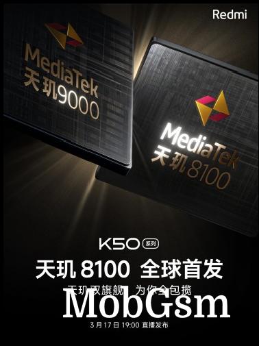 Redmi K50 Pro and K50 Pro+ chipset confirmations