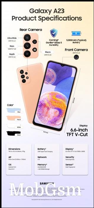 Infographics: Samsung Galaxy A23