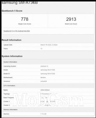 a52s geekbench