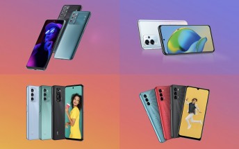 Four ZTE Blade V40 phones unveiled, one with 5G connectivity