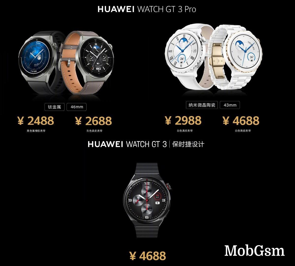 Huawei Watch GT 3 Pro unveiled with ECG and free diving features, Band 7 goes official too