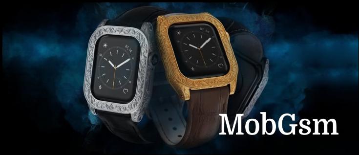 Caviar dresses up the Apple Watch 7 in bronze, gold and titanium