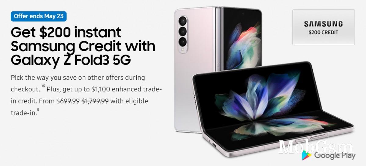 Samsung US sale: Galaxy S22 Ultra gets a $250 discount, Z Fold3 up to $1,100 trade-in credit