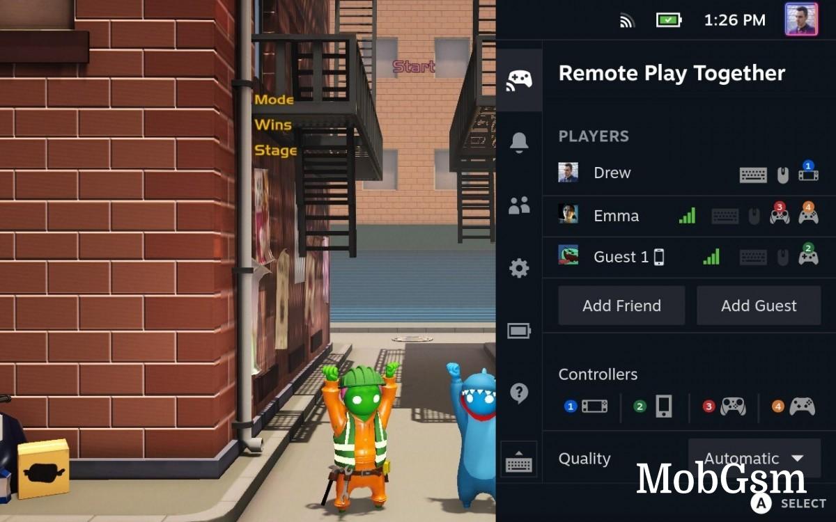 Remote Play Together is now supported on the Steam Deck