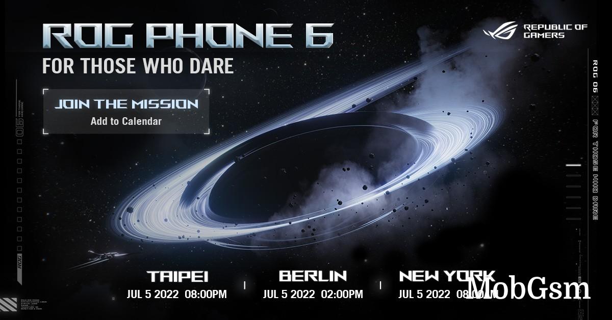 Asus ROG Phone 6 launching on July 5