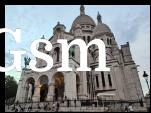 Montmartre at the Sacre-Coeur at dusk