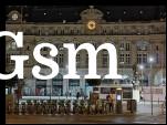 Montmartre and Gare Saint-Lazare at night