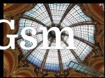 Opera Garnier and the dome inside the Galeries Lafayette Haussmann