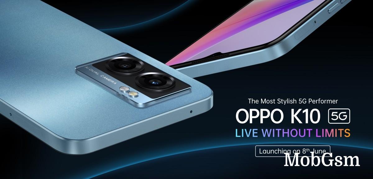 Oppo K10 5G launching in India on June 8 with a different design and specs