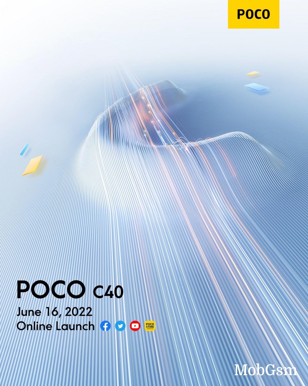 Xiaomi Poco C40 launching on June 16