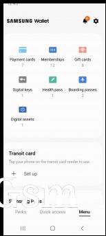 Samsung Wallet app