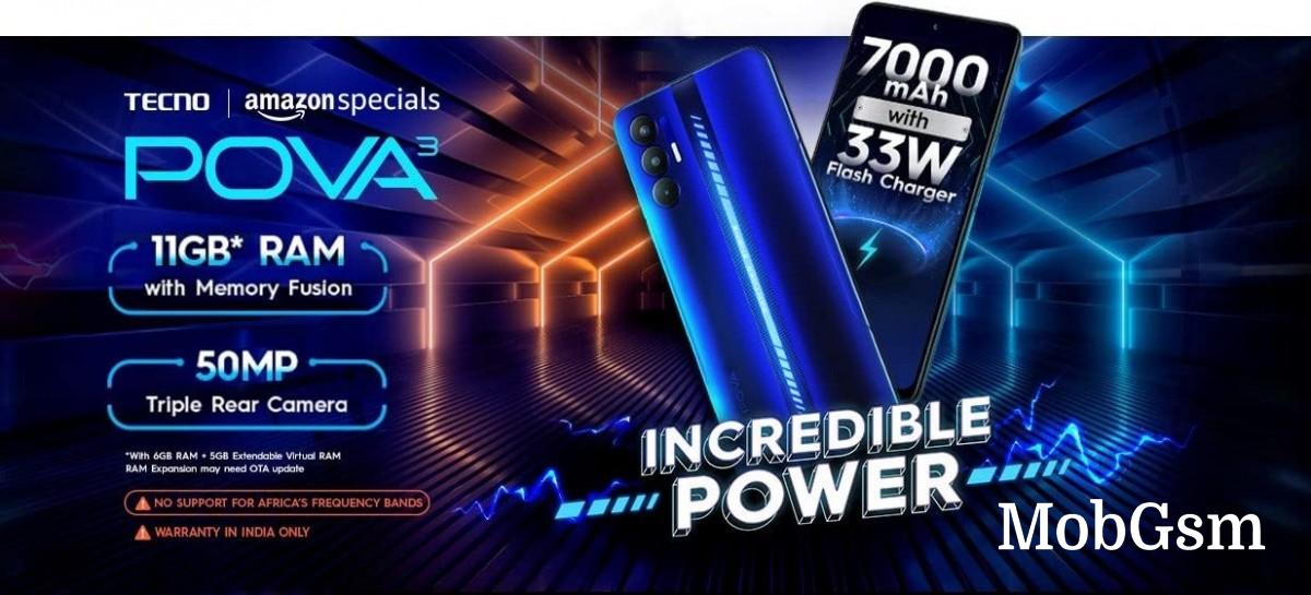 Tecno Pova 3 launching soon in India