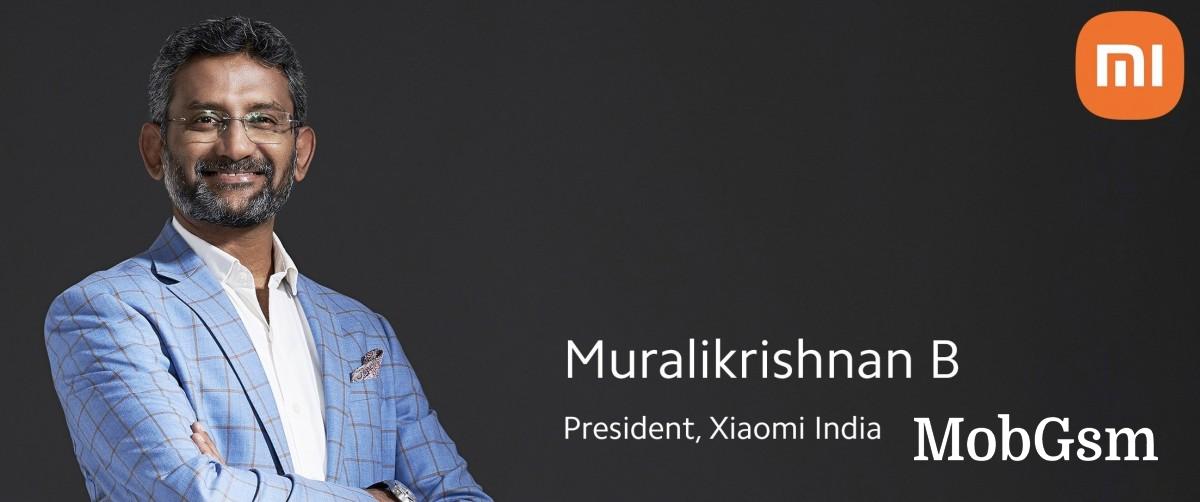 Xiaomi India appoints Muralikrishnan B as the company President