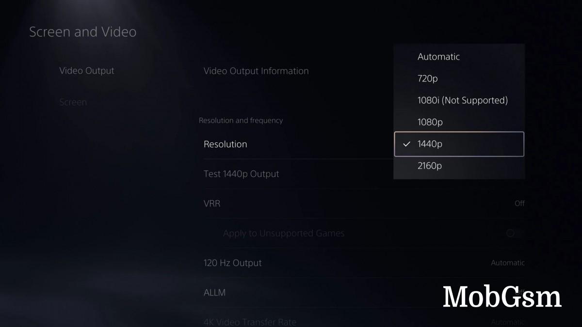 Sony adds 1440p support to the PS5 in the latest beta firmware