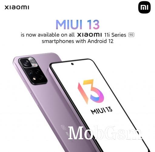 Xiaomi 11i and 11i HyperCharge receive Android 12-based MIUI 13 in India