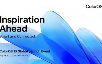 Oppo's ColorOS 13 is coming on August 18