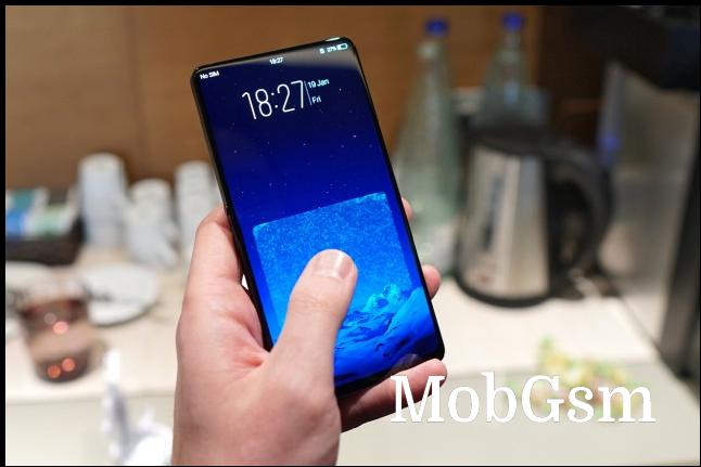 The vivo APEX concept phone had a massive fingerprint reader that covered almost half of the display