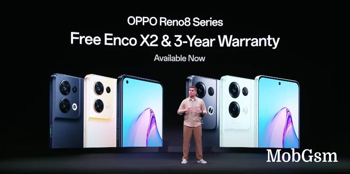 Oppo Reno8 and Reno8 Pro arrive in Europe, Oppo Pad Air and accessories tag along