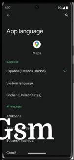 Per-app language selection