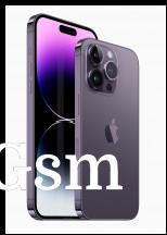 iPhone 14 and 14 Pro in space gray, silver, gold, and deep purple