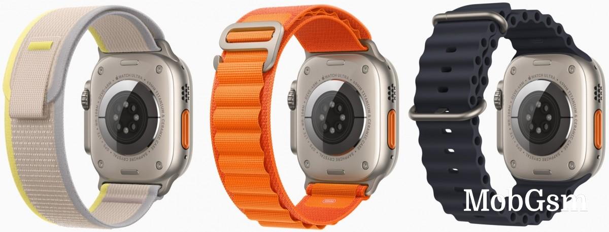 Apple Watch Ultra's Trail Loop, Alpine Loop, and Ocean Band straps