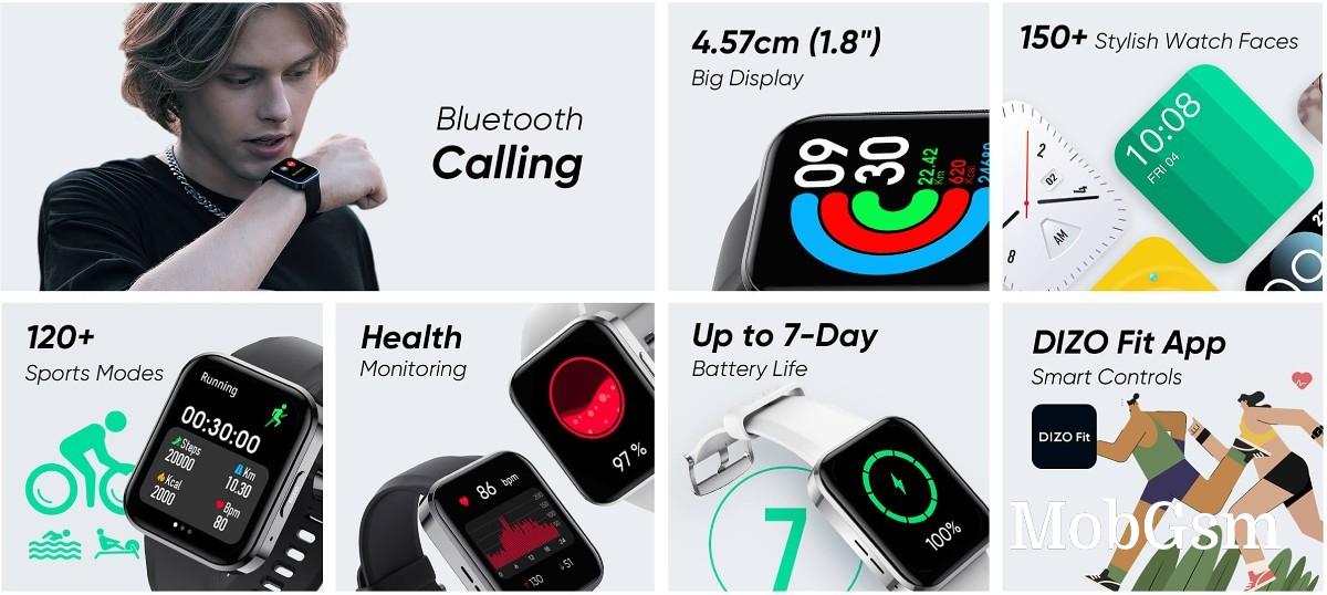 DIZO Watch R Talk and Watch D Talk unveiled with Bluetooth calling feature