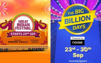 Flipkart teases The Big Billion Days sale, Amazon does the same for the Great Indian Festival