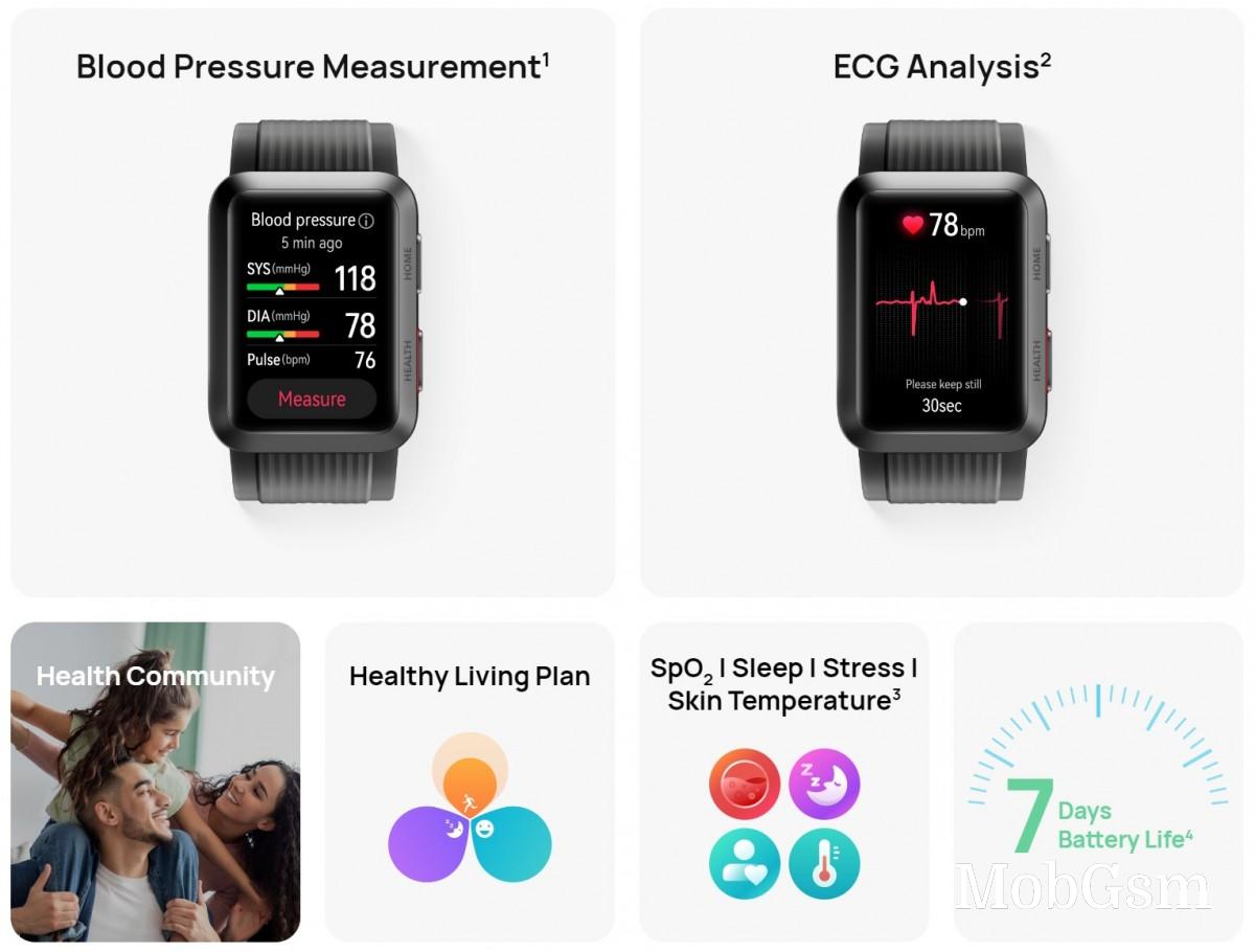 The Huawei Watch D has advanced health tracking features
