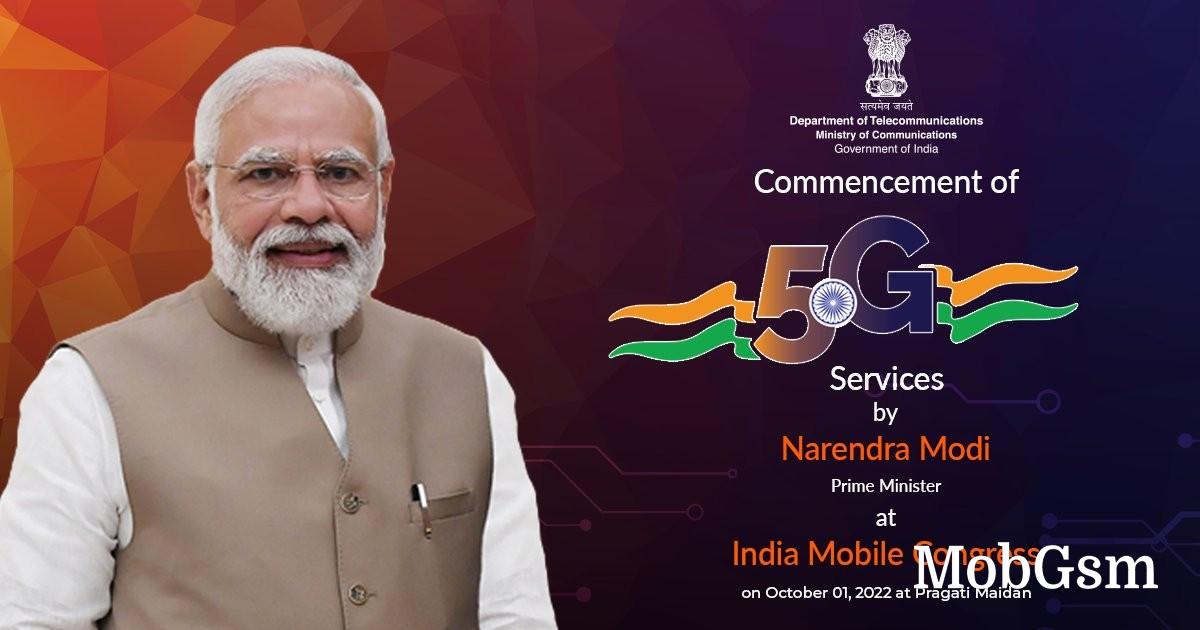 5G services will launch in India on October 1