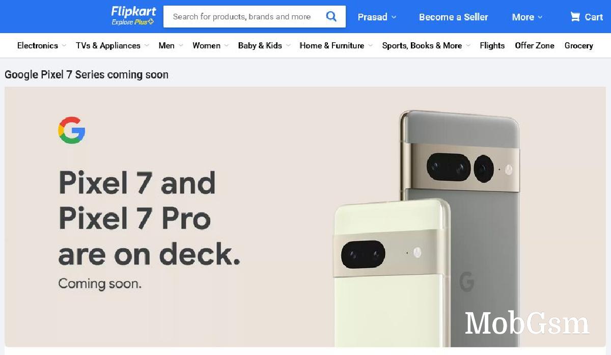 Pixel 7 series will launch in India, confirms Flipkart