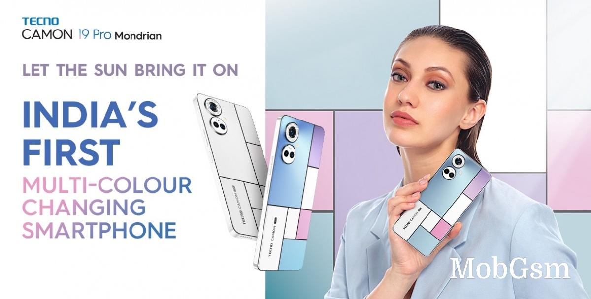 Tecno launches Camon 19 Pro Mondrian with changing colors