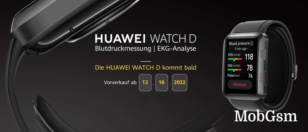 Huawei Watch D finally arrives in Europe, sales begin on October 12