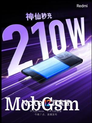 The Xiaomi Redmi Note 12 Explorer sets a new benchmark for fast charging - 210W