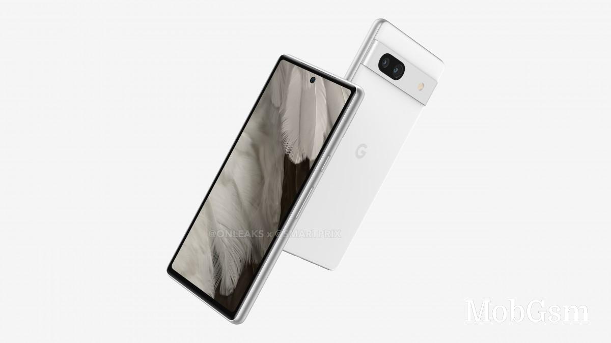 Google Pixel 7a leaked renders showcase a Pixel 7-like design