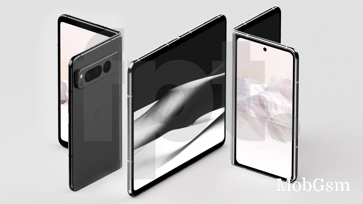 Google Pixel Fold is shown in detailed renders, price leaks