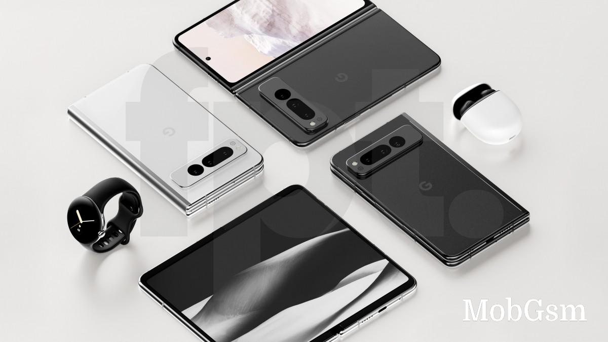 Google Pixel Fold is shown in detailed renders, price leaks