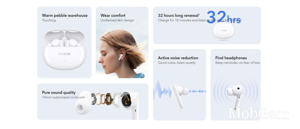 Honor Earbuds 3i features, machine-translated