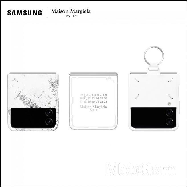 The Samsung Galaxy Z Flip4 Maison Margiela Edition comes bundled with two cases