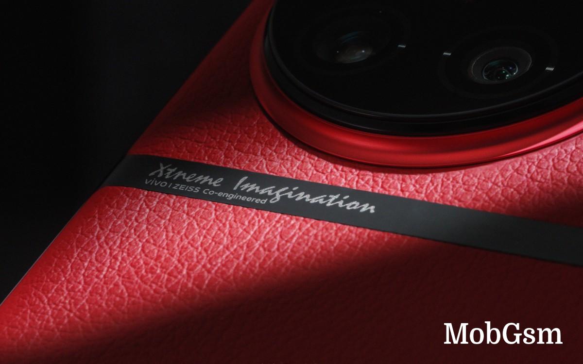 Leather Red vivo X90 Pro+ appears in live photo and teaser